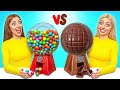 Real Food vs Chocolate Food Challenge | Kitchen War by Choco DO