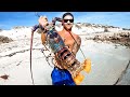 Catching GIANT CRAYFISH Barehanded For Food Living From The Ocean - Ep 194