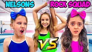 ROCK SQUAD Vs NOT ENOUGH NELSONS, EPIC CHEER CHALLENGE!Ft.@annamcnulty