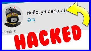 HACKNUL JSEM RIDEROVI ÚČET NA ROBLOXU.. 😈