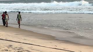 Having fun at the 19th St beach in Monrovia, Liberia.