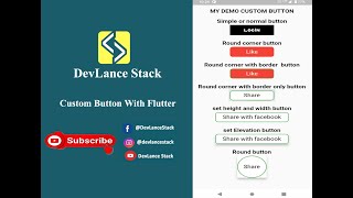 Custom Button With #flutter and #flutter widgets
