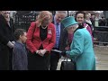 the queen arrives to open children s charity centre in london