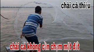 Cách Chài Cá Thiểu Độc Đáo Nào Giờ Mới Thấy , Chài Không Cần Chạm Đất # SĂN BẮT ĐỒNG THÁP #