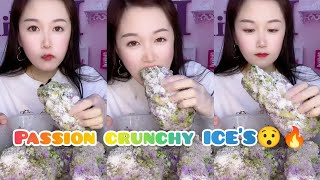 MIX BEAUTIFUL FRUIT PASSION ICE'S CRUSHED VOICE CONTROL 😯 MUKBANG SOUNDS AMAZING SOUNDS