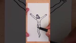 Dibuja a Jesús Crucificado con estos sencillos pasos!!