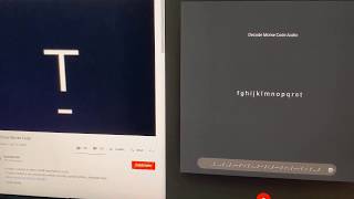 demo of automatic morse code decoder