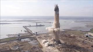 Blow down of Kingsnorth chimney | Uniper