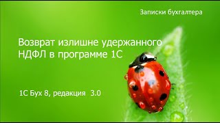 Возврат излишне удержанного НДФЛ в 1С Бухгалтерия 8.3