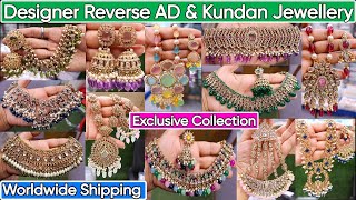 Latest Designer Reverse AD & Bridal Kundan Jewellery Collection 2024 | New Branded Bridal Jewellery