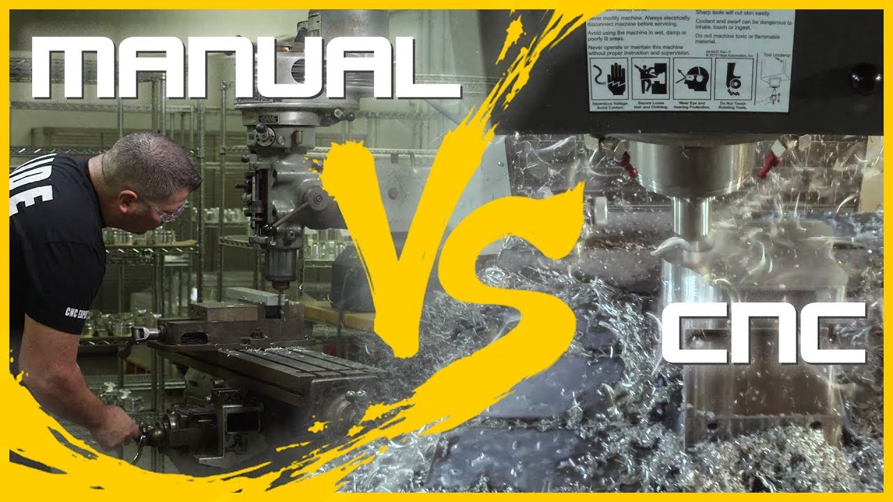 Manual VS CNC Machining - YouTube