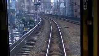 大阪環状線　大阪駅～西九条駅　先頭車両の風景