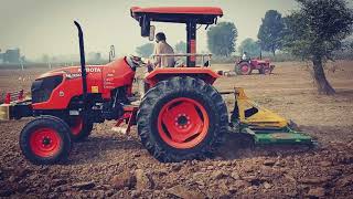 Kubota 5501 Farmer Review With Tota Hal(Chisel) . Full Review In Field By Barmer.