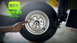 How To Change Front Wheel || Bajaj re maxima ||Maxima z || Bajaj auto change front wheel