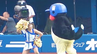 diana Arisaちゃん、つば九郎を煽って怒らすw 横浜DeNAベイスターズ 2024/7/3