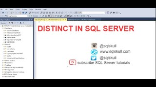 Distinct clause in SQL Server