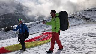 Gleitschirmfliegen am Breitenberg in Pfronten...