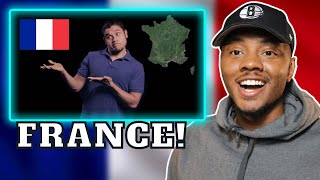 AMERICAN REACTS TO Geography Now! France