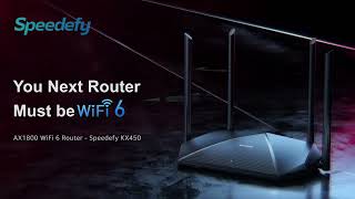 Speedefy AX1800 WiFi 6 Router - Introducing New Generation WiFi 6