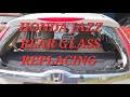 Honda Jazz rear glass replacing #honda#jazz #kerala#pathanamthitta