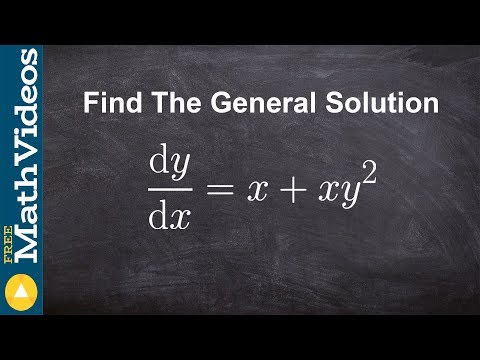 What is general solution of differential equation?