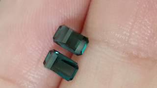 Indigo Tourmaline 0.71 ct / 2 pcs