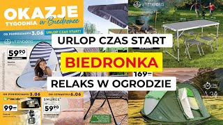 Urlop czas start i relaks w ogrodzie | Namioty plażowe i turystyczne, akcesoria ogrodowe w Biedronce