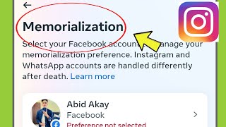 Instagram \u0026 Facebook Memorialisation Settings