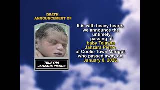 Telayha Jahzara Pierre ~ Short Obituary