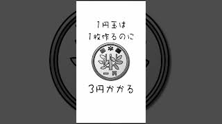 【秒速雑学】1円玉作るのに何円かかる？？