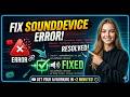 How to Fix ModuleNotFoundError: No module named 'sounddevice' | Python Error
