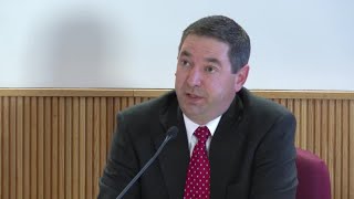 Montana Attorney General Austin Knudsen testifies in hearing on professional conduct complaint