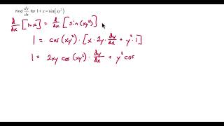 Implicit Differentiation Example #3