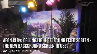 ♾️ Aeon CLR® Ceiling Light Rejecting Ultra-Short Throw EDGE FREE Fixed Frame Screen