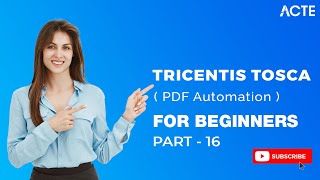 TRICENTIS TOSCA |  PDF Automation with Tricentis Tosca a Step-by-Step Guide | Part - 16