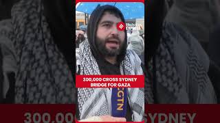 ‘Akhiri Blokade’: 300.000 Orang Berbaris Melintasi Jembatan Pelabuhan Sydney dalam Solidaritas de...
