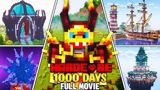 I Survived 1,000 Days in HARDCORE MODDED MINECRAFT AGAIN! (FULL MOVIE)