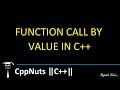 Function Call By Value In C++