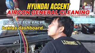 hyundai accent aircon ecv general cleaning