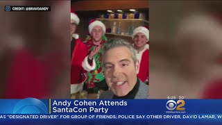 Andy Cohen Attends SantaCon Party