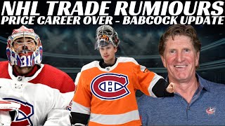 NHL Trade Rumours - Hart To Habs? Hanifin to Sabres? Babcock Update, Price Done + Jets New Captain