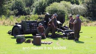 Vintage Artillery Field Gun Display