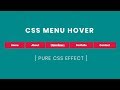Creative Menu Hover Effects | CSS Menu Hover Effect