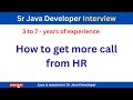 Sr Java Developer Interview Guide in Live #JavaIsAwesome