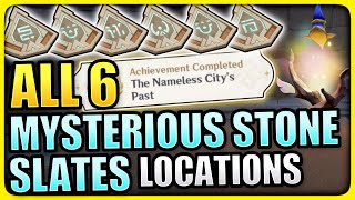ALL 6 Mysterious Stone Slate Locations (The Nameless City's Past Hidden Achievement) Genshin Impact