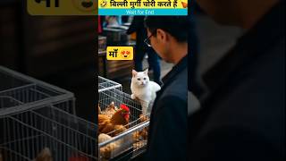 😺😱चालाक बिल्ली की कहानी 🤣Wood~#cat #ai #cutebebystatus #funnyfacts #viralvideo