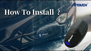 How To Install Bluetooth Headset on Modular Helmet | Aitouch