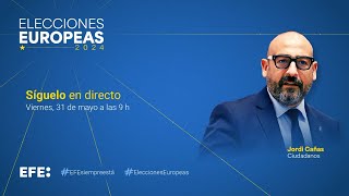 🔴📡 Rueda de prensa de Jordi Cañas, candidato de Ciudadanos a las elecciones europeas