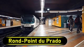 Metro Station Rond-Point du Prado - Marseille 🇫🇷 - Walkthrough 🚶