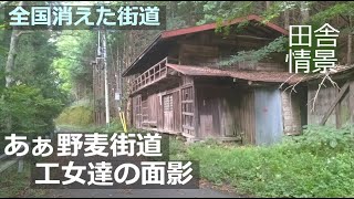 【消えた街道】あぁ野麦街道に残る工女たちの面影 野麦街道ほか